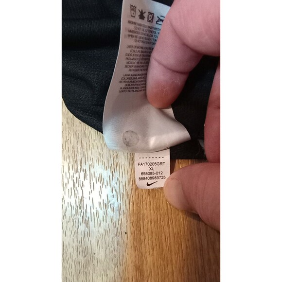 Nike Polo Shirt Mens XL Redskins Dri Fit Banned Logo Black Extra Large Pullover - Picture 8 of 16